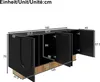 Merax Buffet moderne avec 4 portes imitation bois, design Voir les images du produit 7