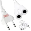 Weiß - Stromkabel Netzkabel Kabel EU-Stecker für Produktbild-Vorschau 1