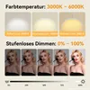 Puluomis LED Beauty Stehlampe, Höhenverstellbare Lampe mit Produktbild-Vorschau 2