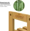 Étagère de rangement 2en1 en bambou 3 niveaux 54x60x15cm Voir les images du produit 1