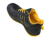 A black and yellow work shoe is shown against a white background. Produktbild-Vorschau