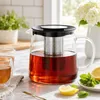 VIVIANA Teekanne Borosilikatglas 1300ml – Edelstahl-Sieb, Produktbild-Vorschau 6