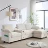 Duża sztruksowa sofa Sweiko z komfortową pianką. Cechy: Podgląd zdjęcia produktu 12