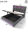 Flieks gestoffeerd bed 180x200 cm met USB-aansluiting, Productafbeelding-voorbeeld 4