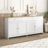 Sweiko Sideboard mit weißer Holzmaserung, vier Türen, mit Produktbild-Vorschau 8