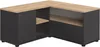 Bureau - Eikenhout en zwart - 90 x 90 x 45 cm Productafbeelding-voorbeeld 1