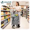 VOUNOT® Aluminium boodschappenwagen met trappenhulp, Productafbeelding-voorbeeld 2