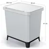 nabbi Odpadkový koš na tříděný odpad NKS30 29 l - popelavá Náhled obrázku produktu 4