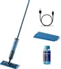 A product shot of a Philips electric mop and its accessories against a white background. Produktbild-Vorschau