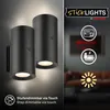 BRILONER - Set van 2 LED wandlampen, met batterij, Productafbeelding-voorbeeld 2