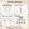Lámpara colgante para comedor, con 4 luces, de ratán. Vista previa de la imagen del producto 7
