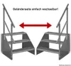 3 Stufen Standtreppe Modell 1 verzinkt, Breite 60 cm, Höhe Produktbild-Vorschau 3