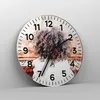 Wanduhr - Rund - Glasuhr - Kind Klavier Aquarell - 40x40cm Produktbild-Vorschau 4