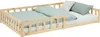 Homestyle4u Kinderbett Natur mit Rausfallschutz 120x200 cm Produktbild-Vorschau 23