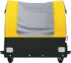 vidaXL Fahrradanhänger Schwarz und Gelb 30 kg Eisen Produktbild-Vorschau 6