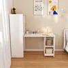 Ausziehbarer Schreibtisch mit Stauraumschrank, 2-in-1 Produktbild-Vorschau 9