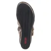 Rieker Damen-Wedges-Sandalette mit Keilabsatz Beige-Braun, Produktbild-Vorschau 32