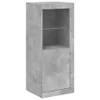 vidaXL Príborník s LED svetlami betónová sivá 41x37x100 cm Náhľad obrázku produktu 3
