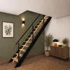 SPECTRA - Gerade Treppe mit integrierten LEDs, schwarz Produktbild-Vorschau 3
