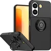 A black phone case with a ring holder is shown from multiple angles against a white background. Produktbild-Vorschau
