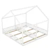 Flieks Kinderbett Hausbett 90x200cm für 2 Kinder, Bodenbett Produktbild-Vorschau 7