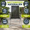 tillvex Gartenstuhl Silber klappbar aus Aluminium | Produktbild-Vorschau 8