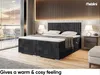 MEBLINI Boxspringbett mit Bettkasten - Gepolstert Produktbild-Vorschau 4