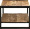 vidaXL Table basse 90x50x38 cm Bois massif rugueux Mango Voir les images du produit 3