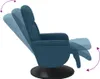 Sillón reclinable con reposapiés, color azul, tapizado en Vista previa de la imagen del producto 6