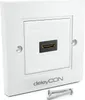 deleyCON 1x HDMI Dose Wanddose 1x Port Unterputz Montage - Produktbild-Vorschau 1