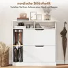 HOMCOM Schuhschrank mit 2 Klappen Schmal Schuhkipper mit Produktbild-Vorschau 7
