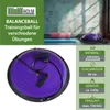 Balancetrainer Yoga Gymnastik Balance Half Ball lila Produktbild-Vorschau 2