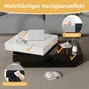 Merax Couchtisch mit drehbarer Tischplatte und 2 Ebenen – Produktbild-Vorschau 4
