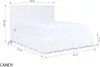 YOURHOUSE24 Polsterbett Cande mit Bettkasten und Lattenrost Produktbild-Vorschau 4