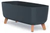 Blumentopf auf Füßen, anthrazit  Gracia Case Eco Wood Produktbild-Vorschau 1
