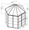 Palram - Canopia Aluminium Serre Oasis Set incl. Voir les images du produit 7