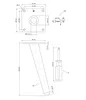 Schräg stehende Stahlbeine 23 cm, Set mit Schrauben, Produktbild-Vorschau 2