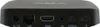 The back panel of a black streaming box, showing various ports. Produktbild-Vorschau