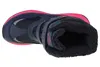 A top-down view of a single navy and pink winter boot. Produktbild-Vorschau