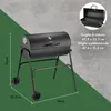 VonHaus Barbecue a Carbone – Barile, 2 in 1 Barbecue e Anteprima dell’immagine prodotto 2