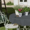 Gartentischdecke anthrazit - 130cm, rund Produktbild-Vorschau 1