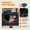 CADOCA® Cage de transport L Bleu pour animaux chien chat Voir les images du produit 3