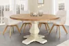 riess-ambiente Esstisch HAMPTONS 140cm hellbraun creme Produktbild-Vorschau 4