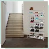 Relaxdays Schuhregal Stoff, HBT: 175,5x100x29 cm, für 50 Produktbild-Vorschau 2