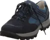 A single blue hiking shoe is shown from a diagonal front-side angle against a white background. Produktbild-Vorschau