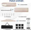 An image showing the contents of a package for a COSTWAY gazebo, with each item labeled with its quantity. Produktbild-Vorschau