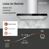 Respekta Inselhaube Cara, Edelstahl mit Glasfront, 90 cm Produktbild-Vorschau 4