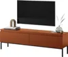 Selsey BEMMI - Buffet TV, rouge brique avec pieds en métal, Voir les images du produit 1