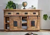 MASSIVMOEBEL24 Sideboard Mango 150x45x90 natur lackiert Produktbild-Vorschau 2