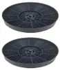 Two black circular carbon filters are shown against a white background. Produktbild-Vorschau